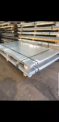 8ft X 4ft Galvanised Mild Flat Steel Plate Sheets Welding Material Tread Plate • £32.50