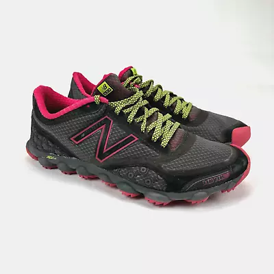 New Balance WT1010G Running Shoe Women Size 11 Gray Narrow Trail Vibram Lace Up • $39.88