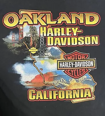 Vintage 90s Harley Davidson T-Shirt Size Medium Oakland California • $24.99