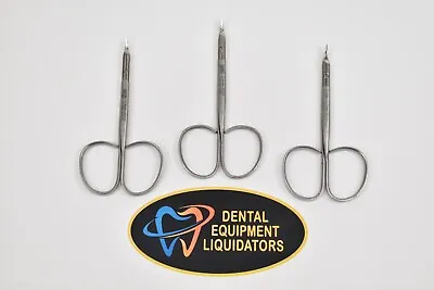 $43 • Buy Lot Of 3: V Mueller OP5793 Stitch Scissors 3-7/8  Surgical Grade Stainless Steel