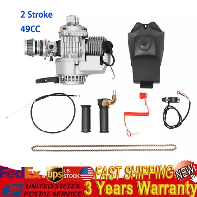2 Stroke 49CC Pull Start Motor Engine Kit For Pocket Mini Dirt Bike Scooter ATV • $76