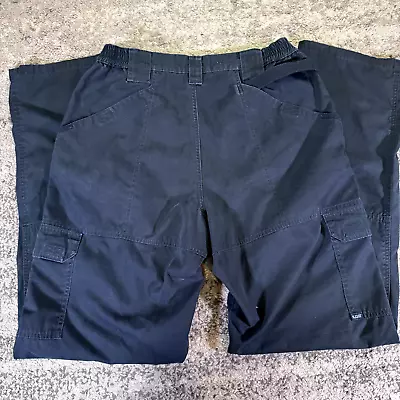 5.11 Tactical Pants Mens 34x36 Black Cargo Ripstop Workwear EMS Police Paramedic • $17.99