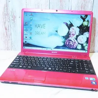 $474.99 • Buy PC Popular VAIO Camera Laptop Computer One-of-a-kind Pink PCG-71311N Retoro