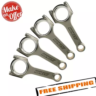 Manley 14011-4 Steel H-Beam Connecting Rods For Mazda Miata B6/BP 1.6 & 1.8L • $529.92