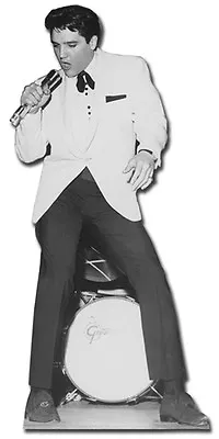 Elvis Presley The King White Jacket Cardboard Cutout 179cm Tall - At Your Party • $51.04