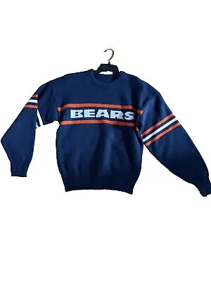 Vintage Chicago Bears  Knit Navy Knit Sweater Size XL Mike Ditka • $51.47