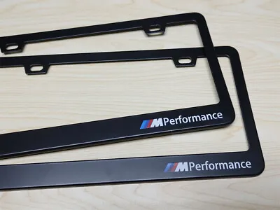 License Plate Frame Tag Cover For BMW Series 1 2 3 4 5 M Black Aluminum License • $9.99