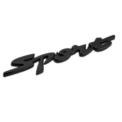 Black Car 3D Metal SPORT Logo Emblem Badge Sticker Trunk Fender Decal Accessory • $2.99