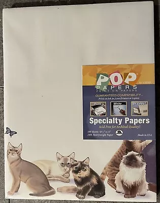 Vintage 1998 Pop Papers Specialty Print Collection CATS KITTENS 100 Sheets NEW￼ • $9.95