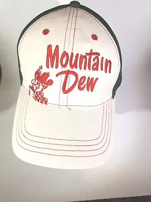 Mountain Dew Ya-Hooo!  Strapback Hat Cap Baseball Cap Green Red White • $10.49