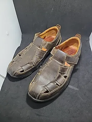 Timberland Brown Leather Closed Toe Sandals 73582  Men's 11 / 11.5  • $25