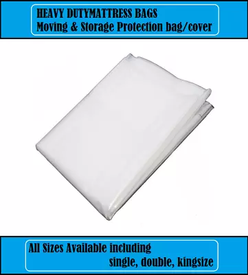 Mattress Storage Bags Heavy Duty Removal Moving Trade Diy Polythene Thick Cover • £5.99