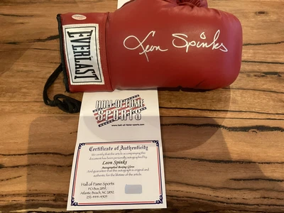 $400 • Buy Signed Leon Spinks Boxing Glove