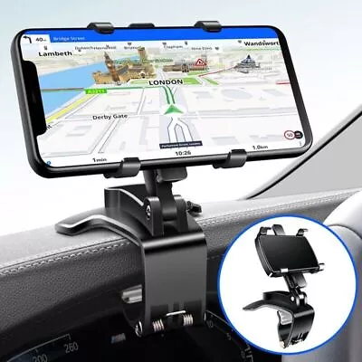 Universal 360° Clamp Dashboard Car Mobile Phone Holder Mount Stand Cradle GPS • £4.99