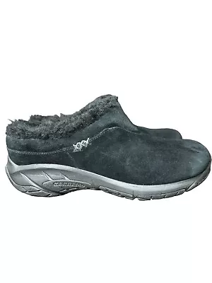 Merrell Encore Ice Suede Slip Ons Size 8 Black • $45