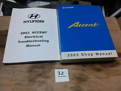 OEM 2003 Hyundai Accent  Shop Service Repair Manual + ELECTRICAL • $209.95
