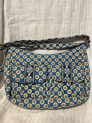 Vera Bradley Libby In Riviera Blue Purse Crossbody Bag Handbag Retired • $24.99