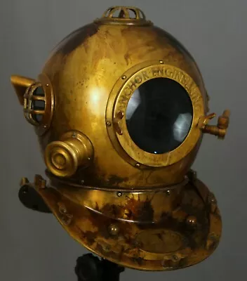 Nautical Vintage Diving Helmet US Navy Mark V Scuba Diver Helmet For Home Decor • $170