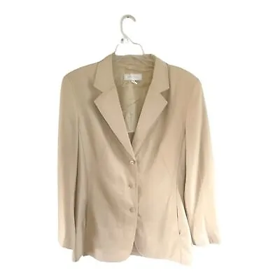 Escada Wool Silk Blend Pant Suit Set Vintage Two Piece Size 40 • $199