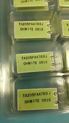 (10 Pcs) TA205PA47R0J Ohmite 5 Watt 47 Ohm 5% High Power Thick Film Resistor • $14.99