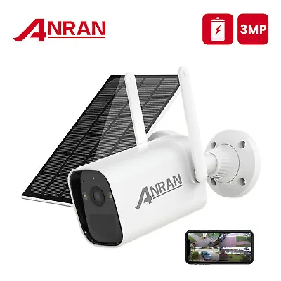 ANRAN 3MP WIFI CCTV IP Camera Home Security Battery Powered Wireless Outdoor  • £38.75