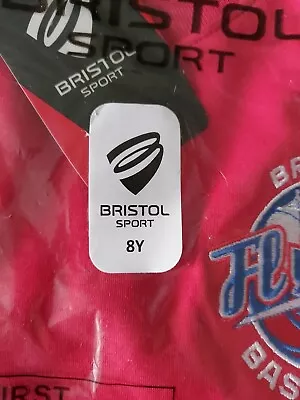 £7.50 • Buy Childs BRISTOL FLYERS  BASKETBALL Training Shirt #7 7/8 Yrs BNWT