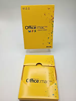 Microsoft Office MAC 2011 Home And Student W/ Product Key Family Pack - 3 Users • $29.99