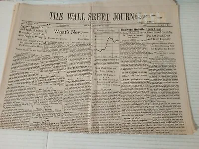 $15.95 • Buy Wall Street Journal Pacific Coast Edition Issues January 5 7 10 12 13 1977
