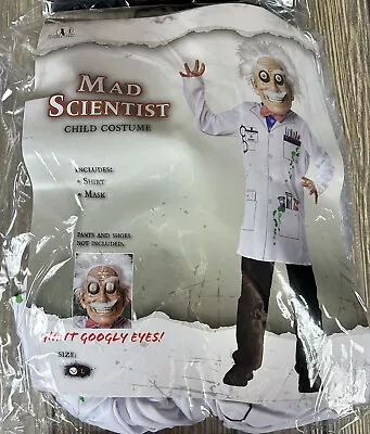 Seasonal Visions International Mad Scientist Child Costume Size Large NWT • $20.99