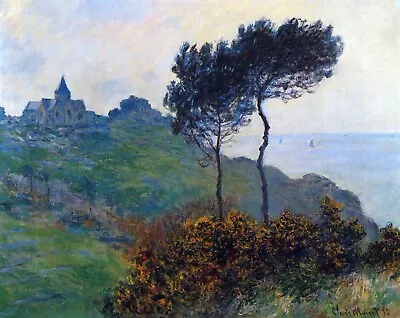 Church At Varengeville By Claude Monet Giclee Fine Art Print Repro On Canvas • $49.95