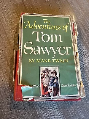 The Adventures Of Tom Sawyer By Mark Twain 1946 HC Grosset & Dunlap • $9.97