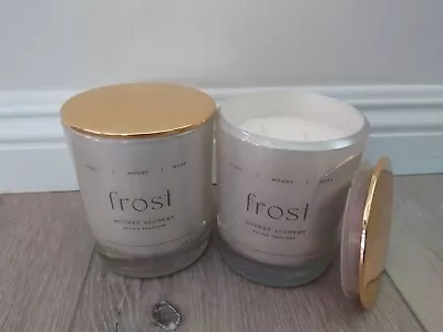 Set Of 2 D.L. & Co Modern Alchemy Frost Luxury Winter Candles 13.2 Oz Each • $59.99