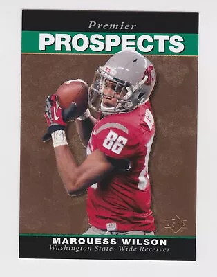 2013 Upper Deck 1995 SP Premier Prospects RC #100 Marquess Wilson Washington St. • $1