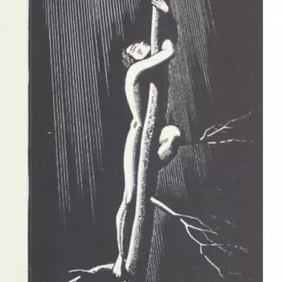 ROCKWELL KENT Print ALMOST MAN CLIMBING BARREN TREE ART DECO 8X10 VINTAGE 1933 • $21.30