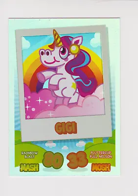 Moshi Monsters Mash Up Trading Card Rainbow Foil GIGI (Rare) MINT • £4.99