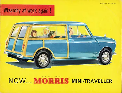 1960 MORRIS Mini-Traveller Neat Well-Used Original UK Issue Sales Brochure • $18.99