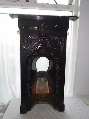 Cast Iron Fireplace Edwardian Painted Black Sturdy Good Condition • £59.99