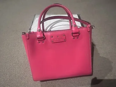 Kate Spade New York Hot Pink Barbie Pink Medium Crossbody Handbag🩷🩷🩷 • $80