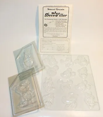 Vintage Disney Sweet Treats Candy 1982 Chocolate Plastic Molds With Instructions • $10