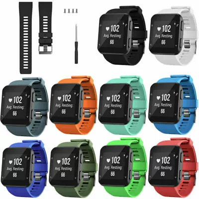 Silicone Wrist Strap Watch Band For Garmin Forerunner 35 Smart Watch Replacement • $11.51