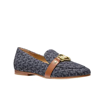 Michael Kors Women Flats Navy Rory Loafer Sizes 99.510   40f2rofp4y Denim • $64.99