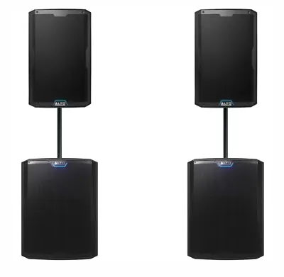 ALTO Pro 9000 Watt Powered PA SYSTEM Inc TS315  Tops And TS15s  15  Bass Bins • £1995