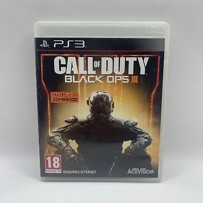 Call Of Duty: Black Ops III PS3 2015 First-Person Shooter Activision MA15+ VGC F • $19.95