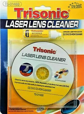 Dvd Vcd Cd Cd-rom Lens Cleaner Kit Rom Player Cleaning Tv Game Wet/dry • $8.99