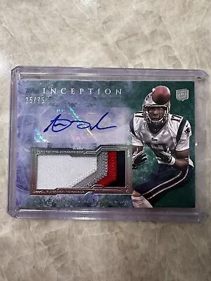 2013 Topps Inception Aaron Dobson New England Patriots RC RPA Auto Card /75 Rare • $31.49