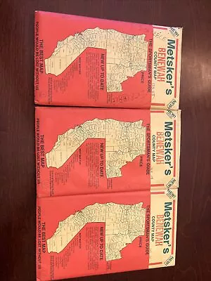 Late 1980's Metsker's Map Of Benewah County Idaho   • $5.50