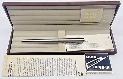 Vintage Montblanc Noblesse No.1128 Fountain Pen W/ Box Of Nibs & Papers (M Nib) • $97.19