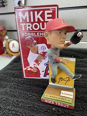 Mike Trout SGA 2012 Rookie Of The Year ROY Wall Catch Bobblehead Anaheim Angels  • $50