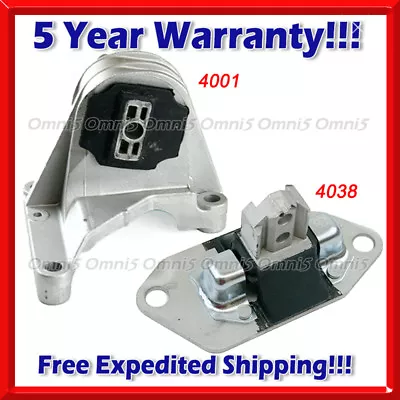 M473 Fits 04-06 Volvo S80/ 2009 S60 2.4L 2.5L Front RT & Rear Top Motor Mount • $55.82
