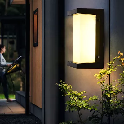 Modern Porch LED Sconce Light Waterproof Outdoor Exterior Wall Lamp Wall Fixture • $17.44